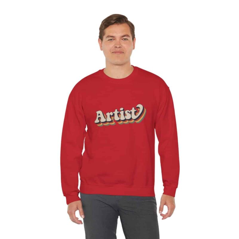 Retro Groovy Artist Sweatshirt