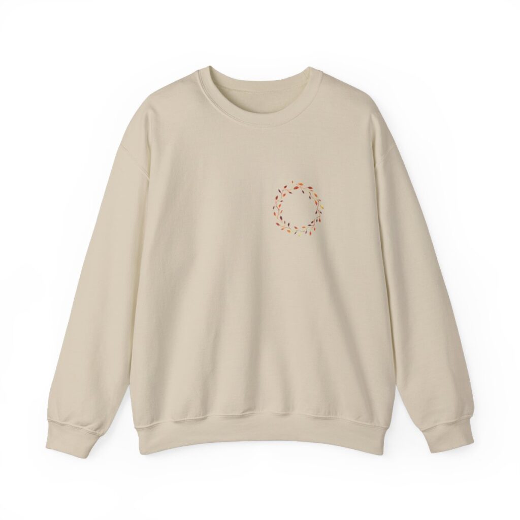 Beautiful Fall Wreath Thanksgiving Sweatshirt