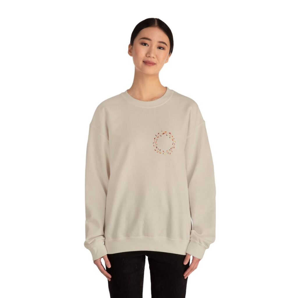 Beautiful Fall Wreath Thanksgiving Sweatshirt