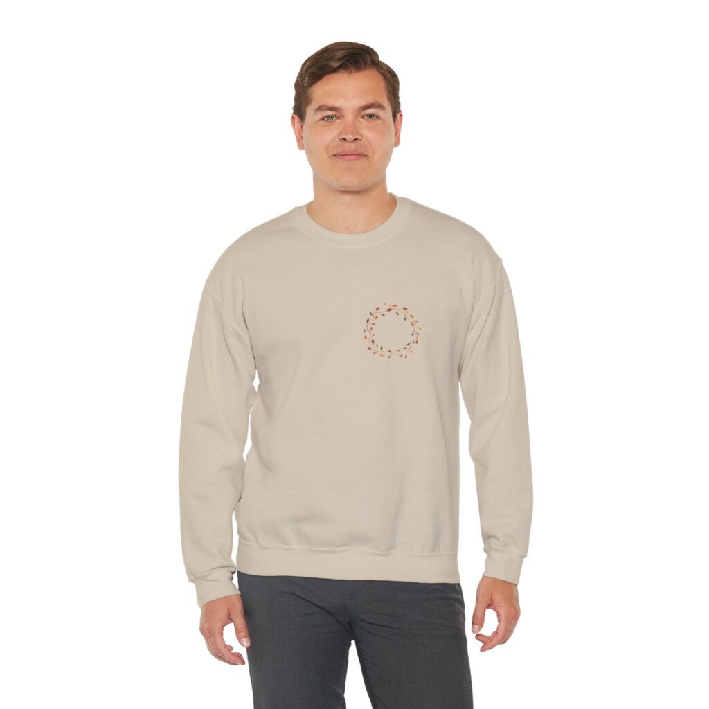 Beautiful Fall Wreath Thanksgiving Sweatshirt