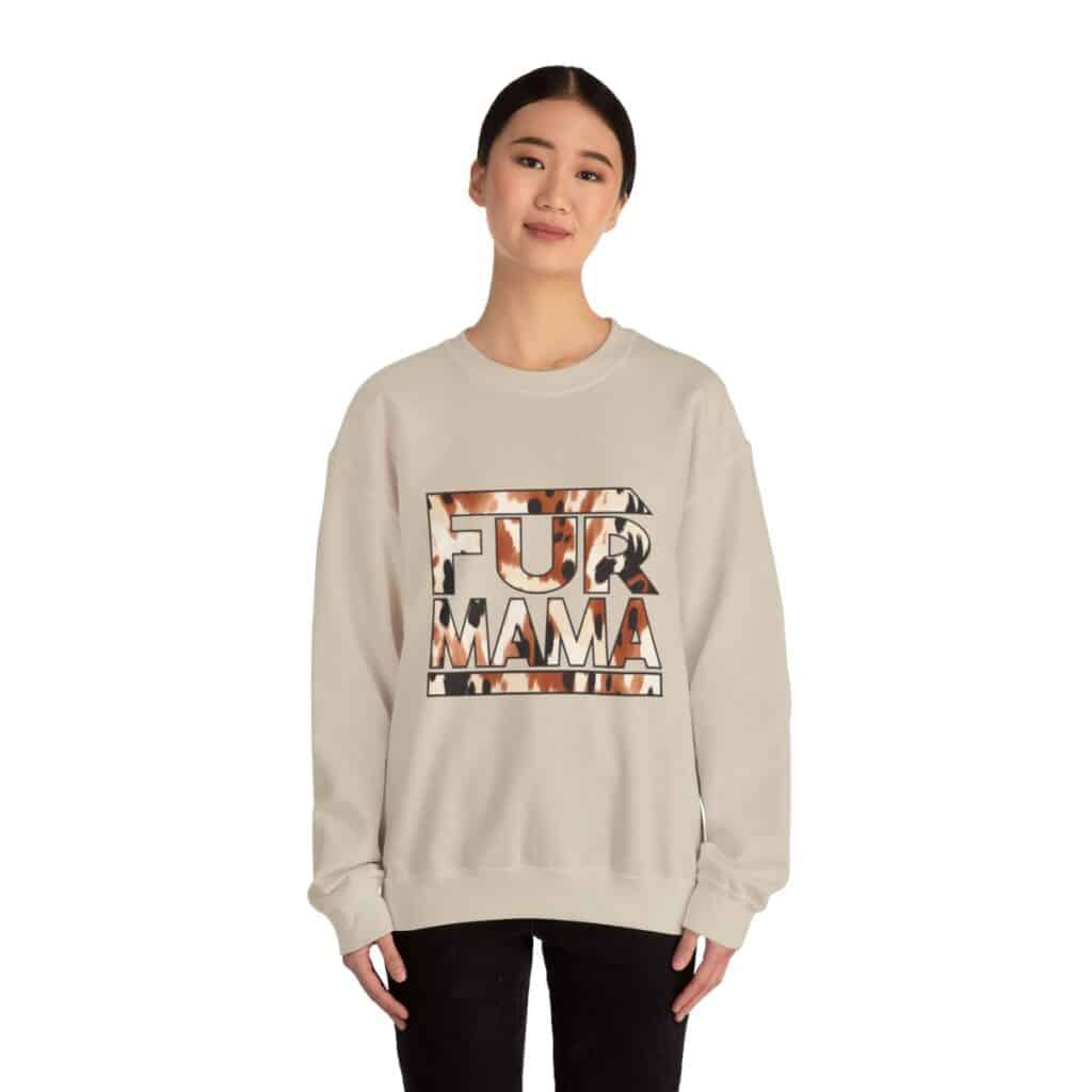 Fur Mama Buffalo Print Women's Sweatshirt