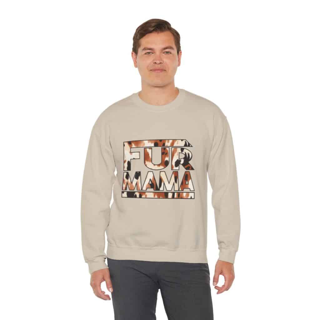 Fur Mama Buffalo Print Women's Sweatshirt