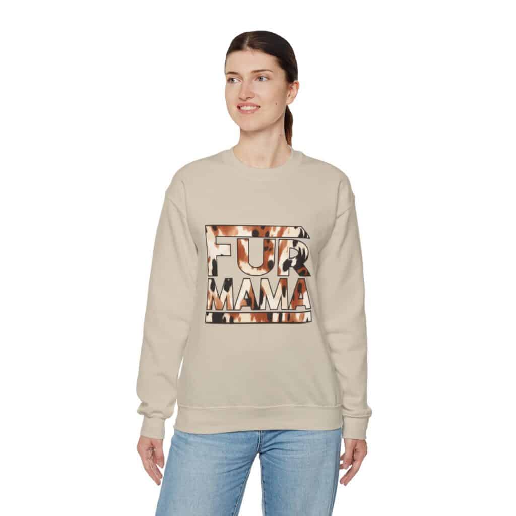 Fur Mama Buffalo Print Women's Sweatshirt