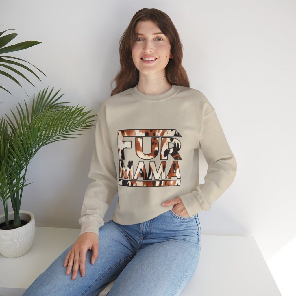 Fur Mama Buffalo Print Women's Sweatshirt