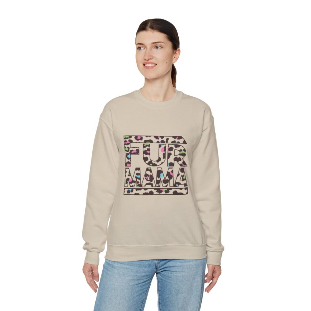 Fur Mama Rainbow Animal Print Sweatshirt