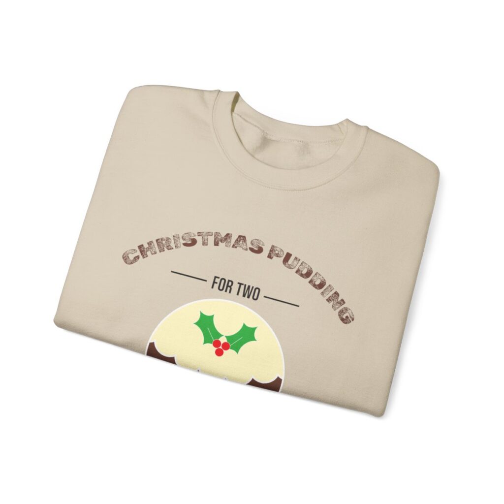 Christmas Pudding for Two Pregnancy Announcement Sweatshirt