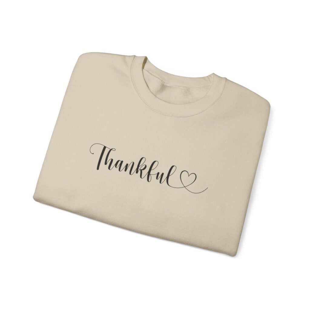 Heartfelt Thankful Thanksgiving Sweatshirt for Her