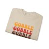 Tri-Color Gobble Thanksgiving Sweatshirt