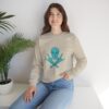 Teal Skull and Cross Bones Sweatshirt