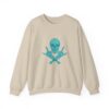 Teal Skull and Cross Bones Sweatshirt