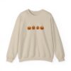 Row of Pumpkins Fall Halloween Sweatshirt