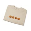 Row of Pumpkins Fall Halloween Sweatshirt