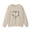 Vintage Blue Pumpkin Heart Crewneck Sweatshirt