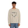 Vintage Blue Pumpkin Heart Crewneck Sweatshirt