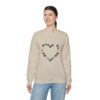 Vintage Blue Pumpkin Heart Crewneck Sweatshirt