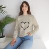 Vintage Blue Pumpkin Heart Crewneck Sweatshirt