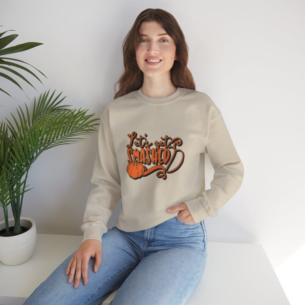 Let's Get Smashed Pumpkin Unisex Crewneck Sweatshirt