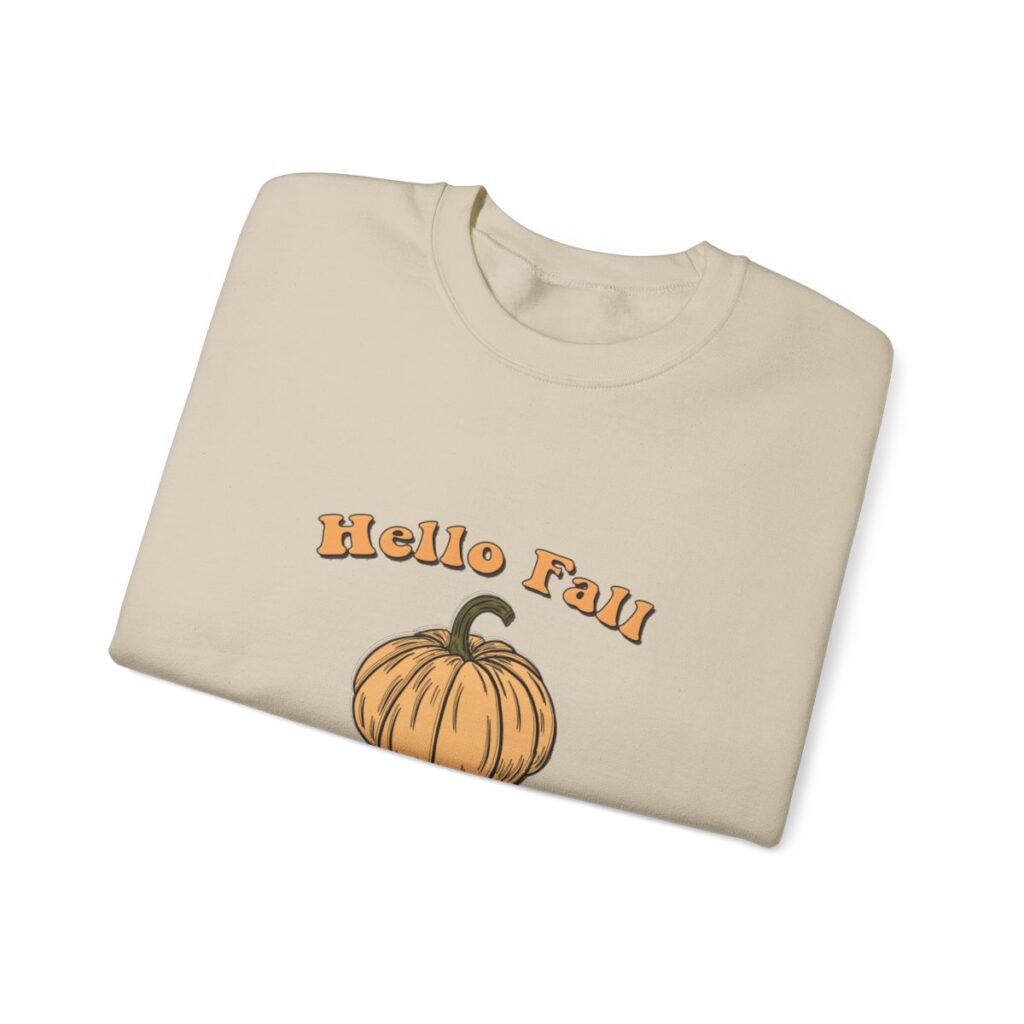 Hello Fall Pumpkin Sweatshirt - Cozy & Stylish for the Season