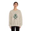 Rock Skull and Crossbones Unisex Heavy Blend Crewneck Sweatshirt