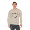 Vintage Blue Pumpkin Heart Unisex Crewneck Sweatshirt