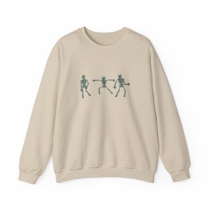 Green Dancing Skeletons Unisex Heavy Blend Crewneck Sweatshirt