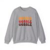 Tri-Color Gobble Thanksgiving Sweatshirt