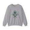 Rock Skull and Crossbones Unisex Heavy Blend Crewneck Sweatshirt