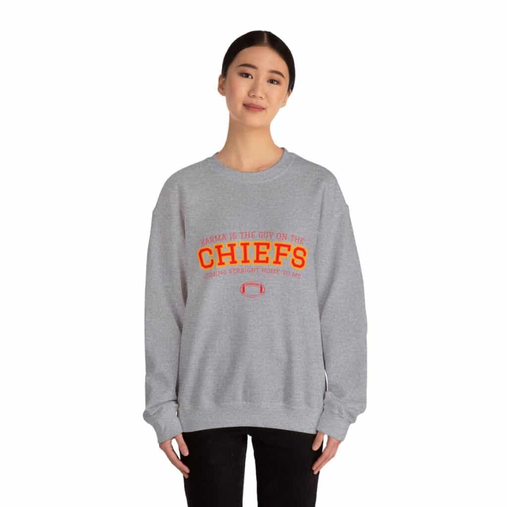 Funny Taylor Swift Travis Kelce Karma Sweatshirt