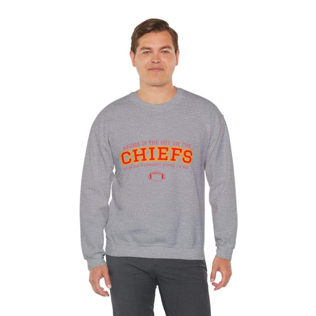 Funny Taylor Swift Travis Kelce Karma Sweatshirt