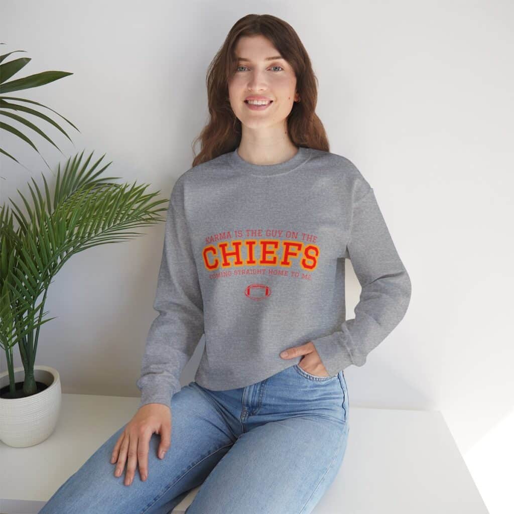 Funny Taylor Swift Travis Kelce Karma Sweatshirt