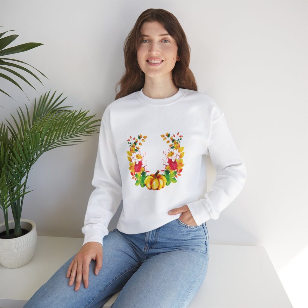 Fall Wreath Unisex Crewneck Sweatshirt