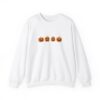 Row of Pumpkins Fall Halloween Sweatshirt