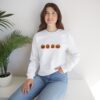 Row of Pumpkins Fall Halloween Sweatshirt