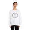 Vintage Blue Pumpkin Heart Crewneck Sweatshirt