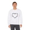 Vintage Blue Pumpkin Heart Crewneck Sweatshirt