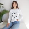 Vintage Blue Pumpkin Heart Crewneck Sweatshirt