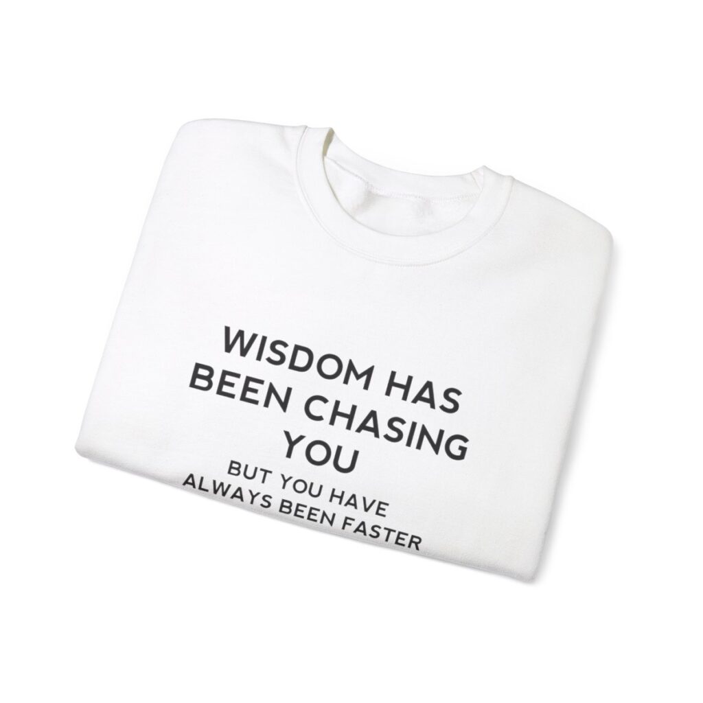 Chasing Wisdom Funny Sweatshirt