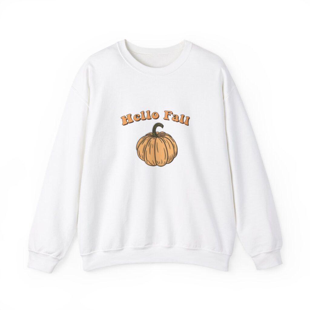 Hello Fall Pumpkin Sweatshirt - Cozy & Stylish for the Season