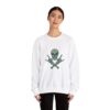 Rock Skull and Crossbones Unisex Heavy Blend Crewneck Sweatshirt