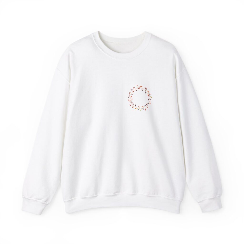 Beautiful Fall Wreath Thanksgiving Sweatshirt