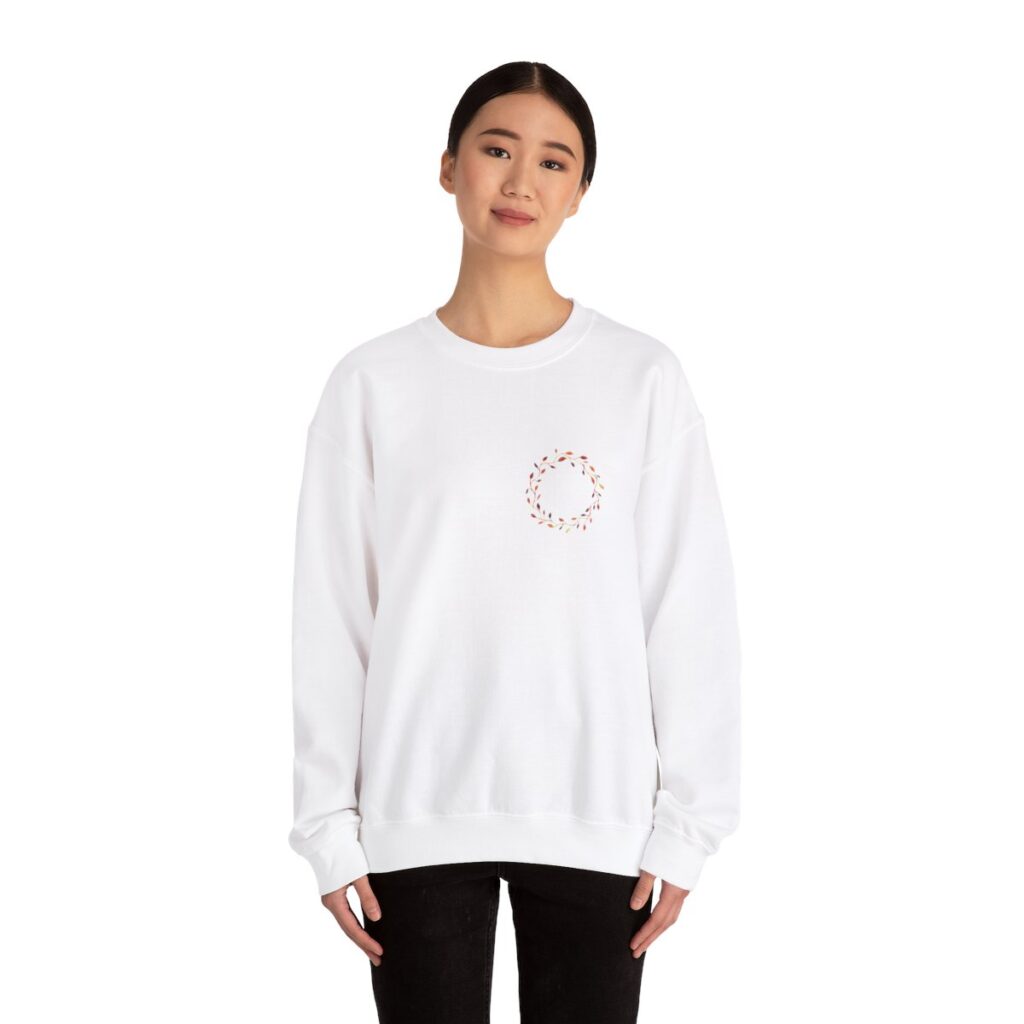 Beautiful Fall Wreath Thanksgiving Sweatshirt