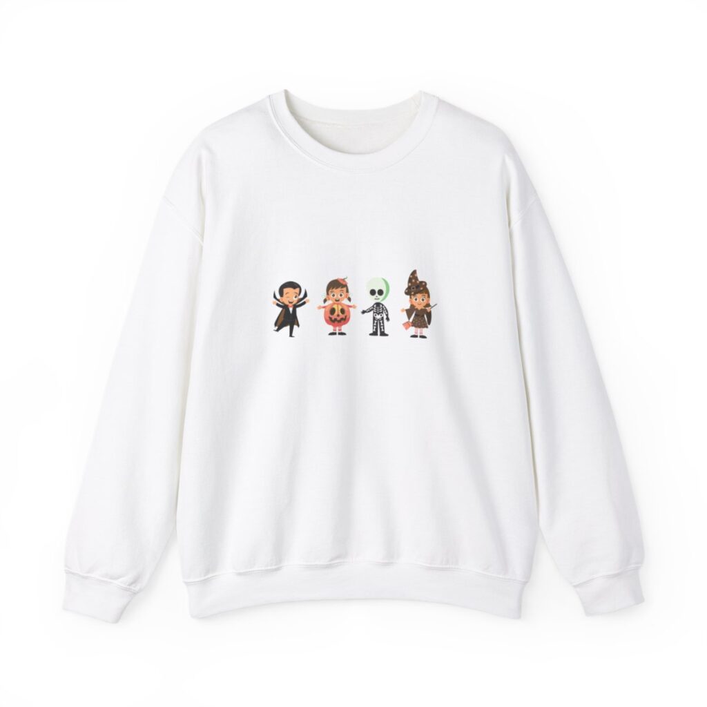 Cute Trick or Treating Kids Unisex Crewneck Sweatshirt