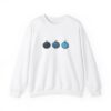 Vintage Blue Pumpkins Fall Unisex Crewneck Sweatshirt