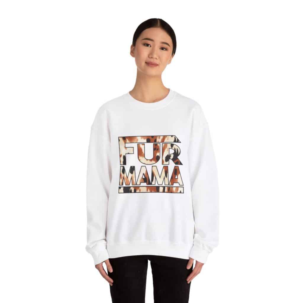 Fur Mama Buffalo Print Women's Sweatshirt