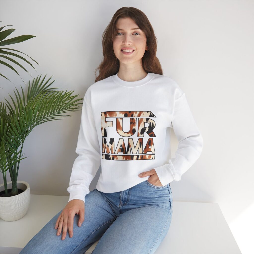 Fur Mama Buffalo Print Women's Sweatshirt