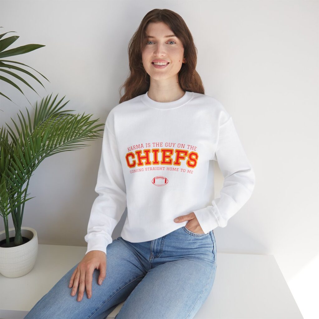 Funny Taylor Swift Travis Kelce Karma Sweatshirt