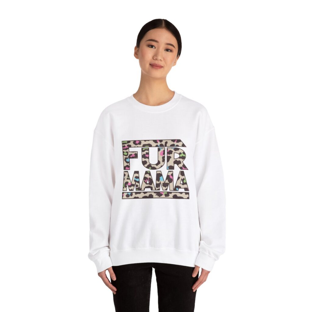 Fur Mama Rainbow Animal Print Sweatshirt