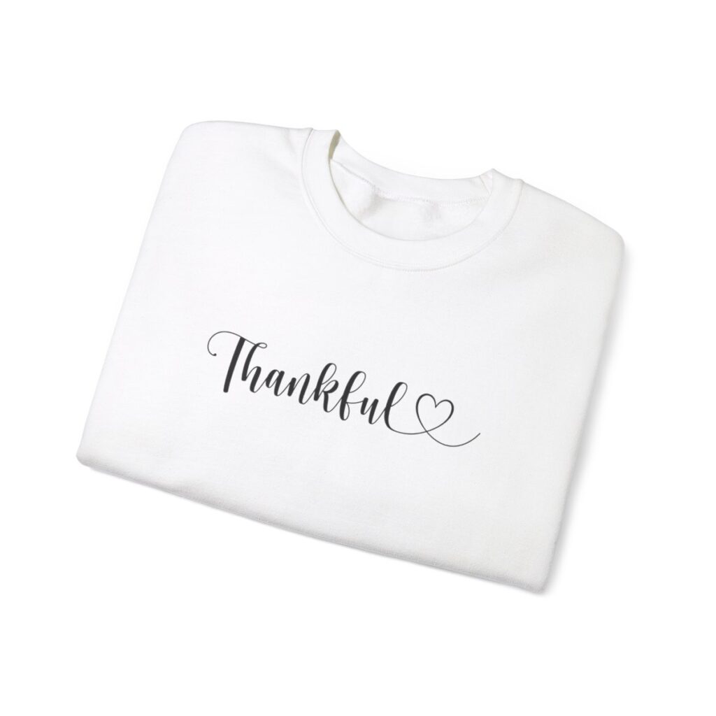 Heartfelt Thankful Thanksgiving Sweatshirt for Her