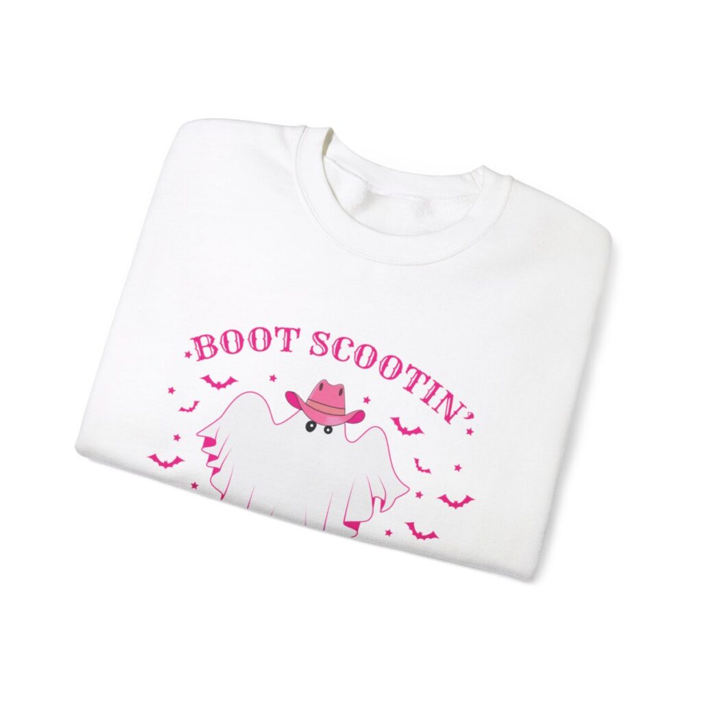 Boot Scootin' Boogie - Cowboy Ghost Halloween Sweatshirt