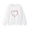 Vintage Pink Pumpkin Hearts Sweatshirt